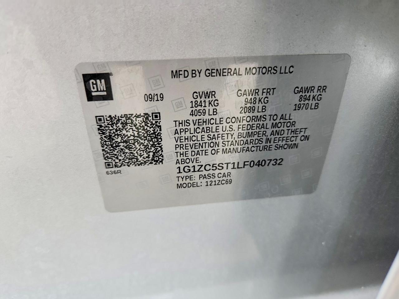 2020 Chevrolet Malibu Ls - zdjęcie 13