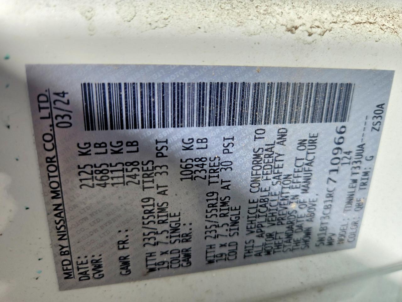 2024 Nissan Rogue Sl - zdjęcie 14