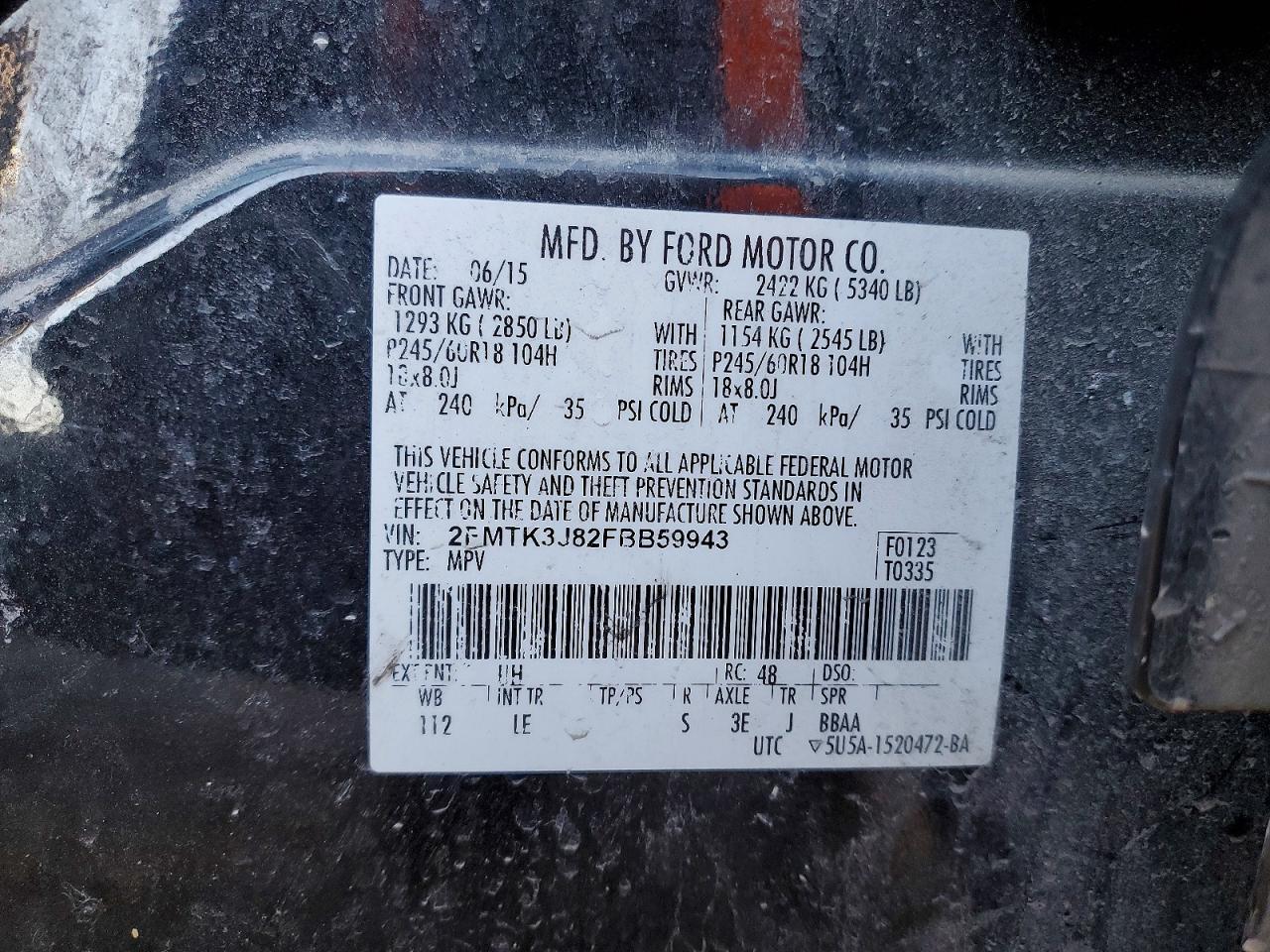 2015 Ford Edge Sel - zdjęcie 13