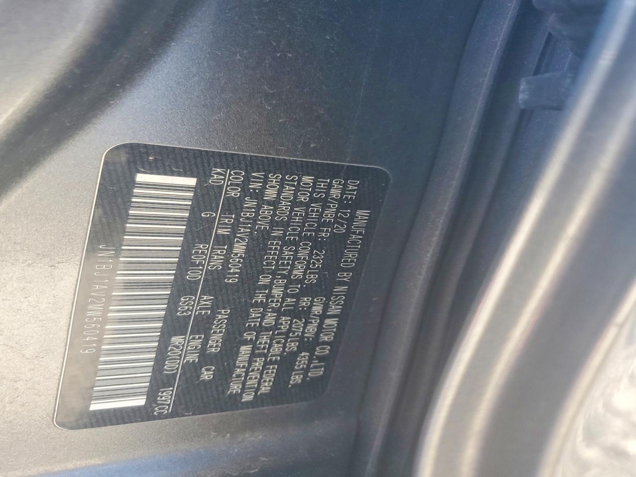 2021 Nissan Rogue Sport S - zdjęcie 13