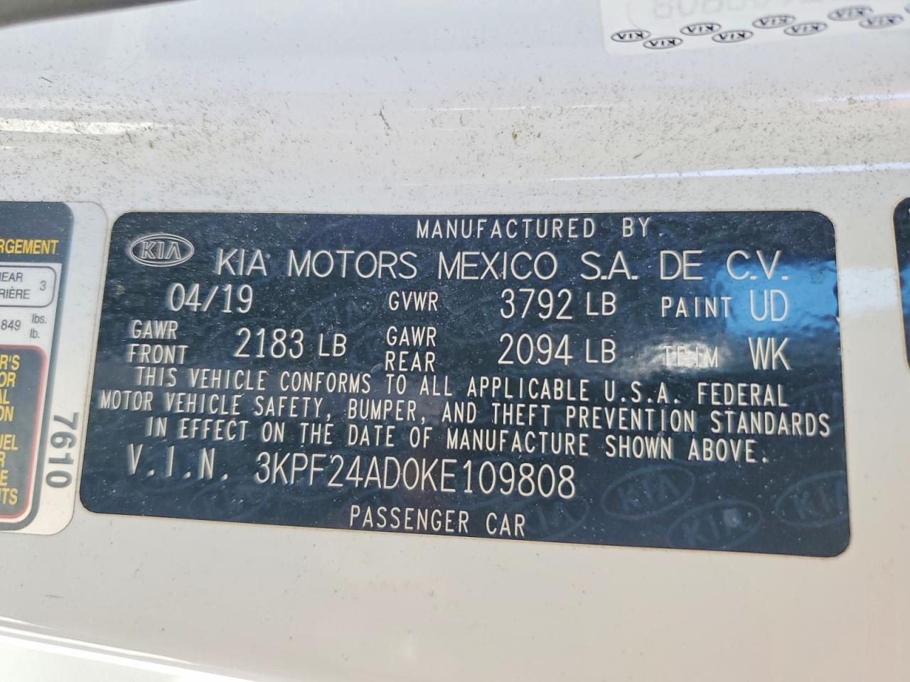 2019 Kia Forte Lxs - zdjęcie 13