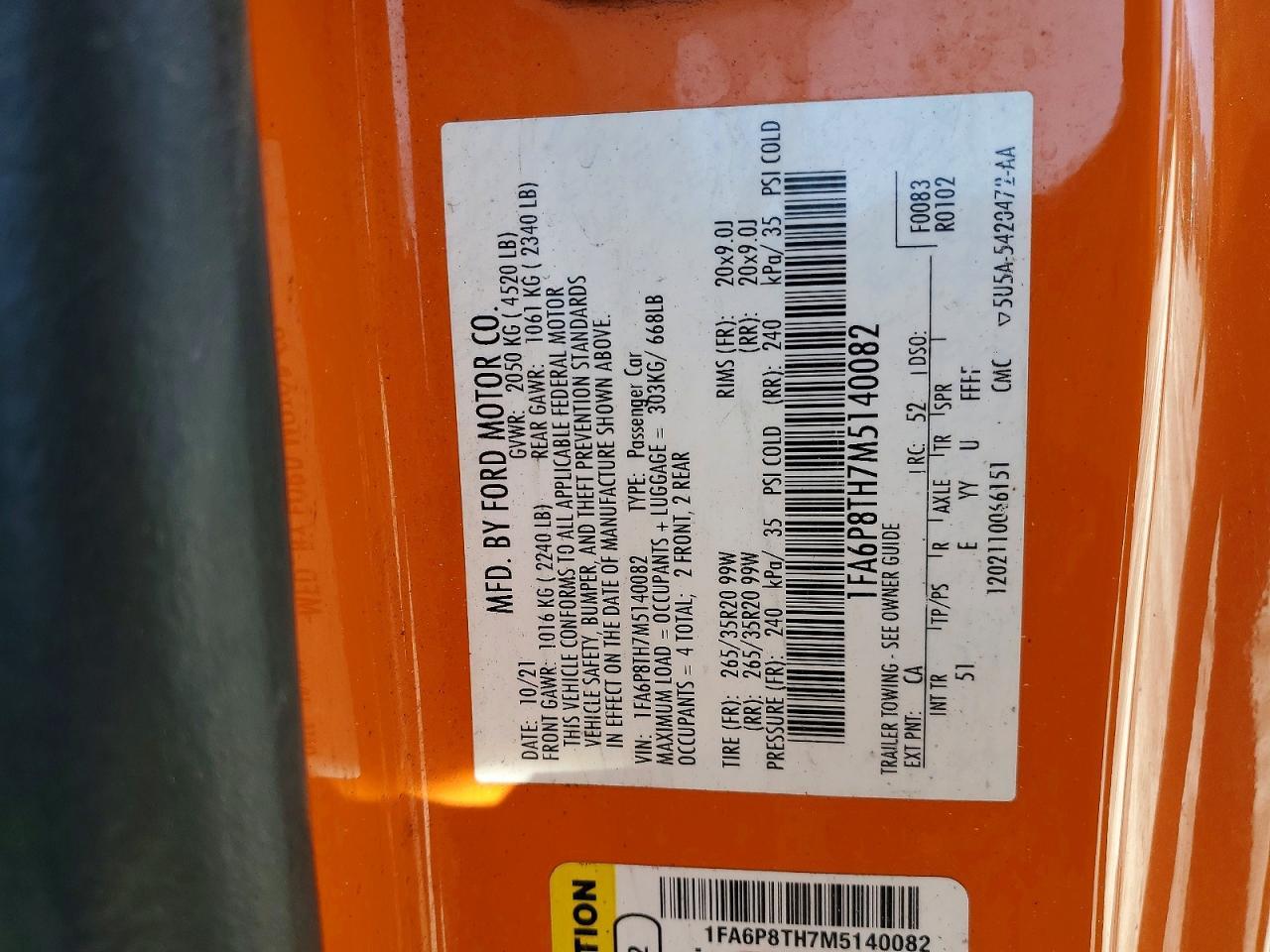 2021 Ford Mustang - zdjęcie 12