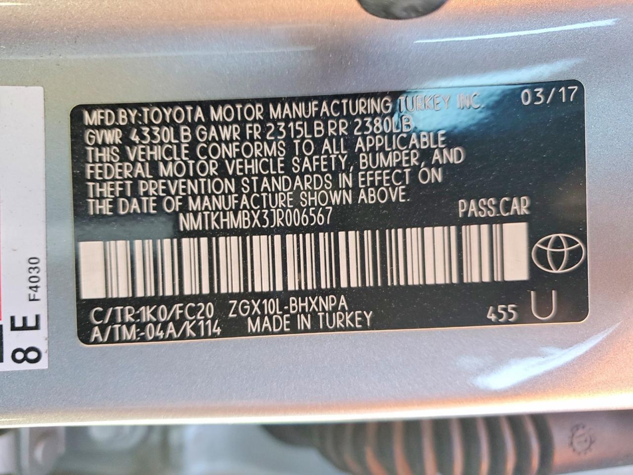 2018 Toyota C-Hr Xle Premium - zdjęcie 13