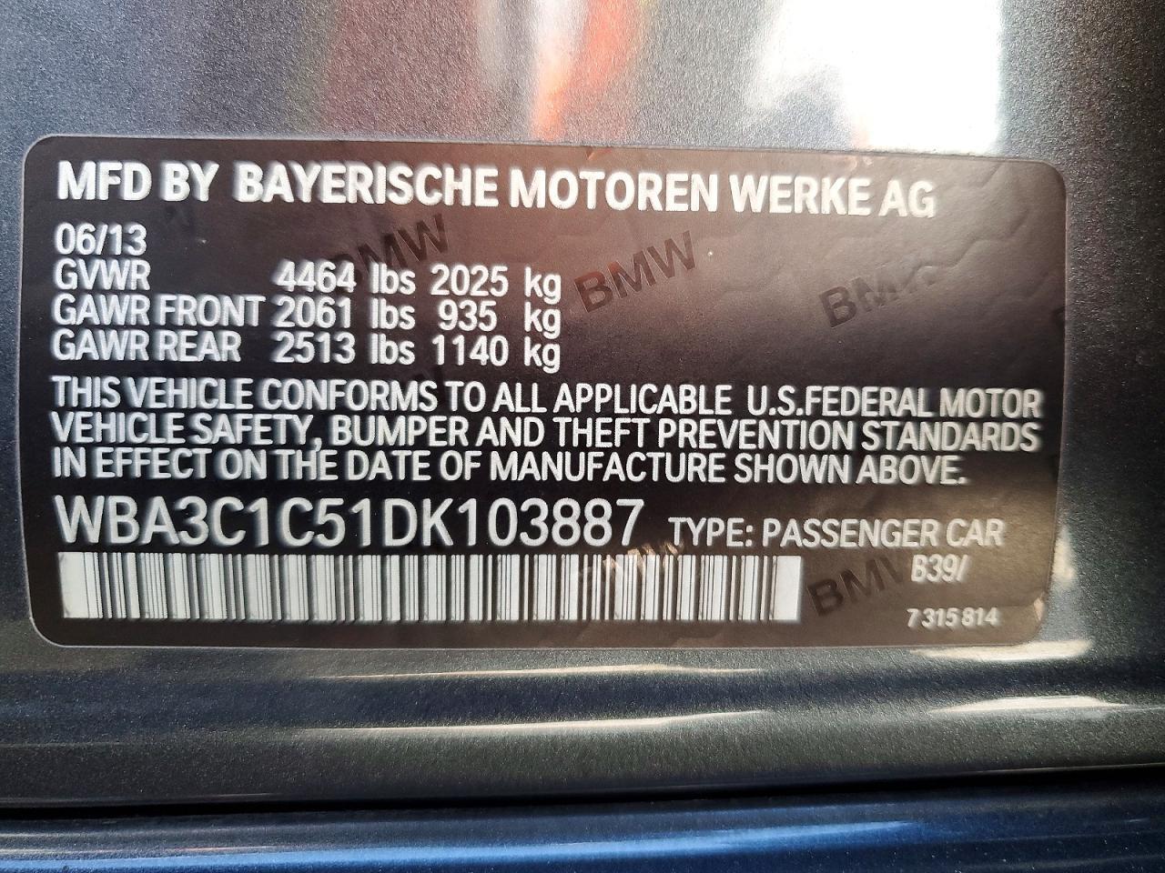 2013 BMW 328 I Sulev - zdjęcie 12