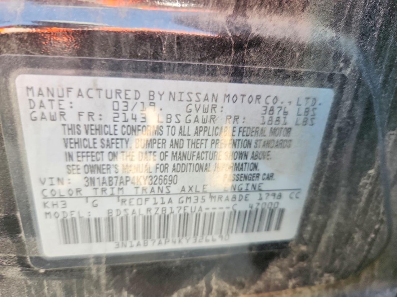 2019 Nissan Sentra Sr - zdjęcie 12