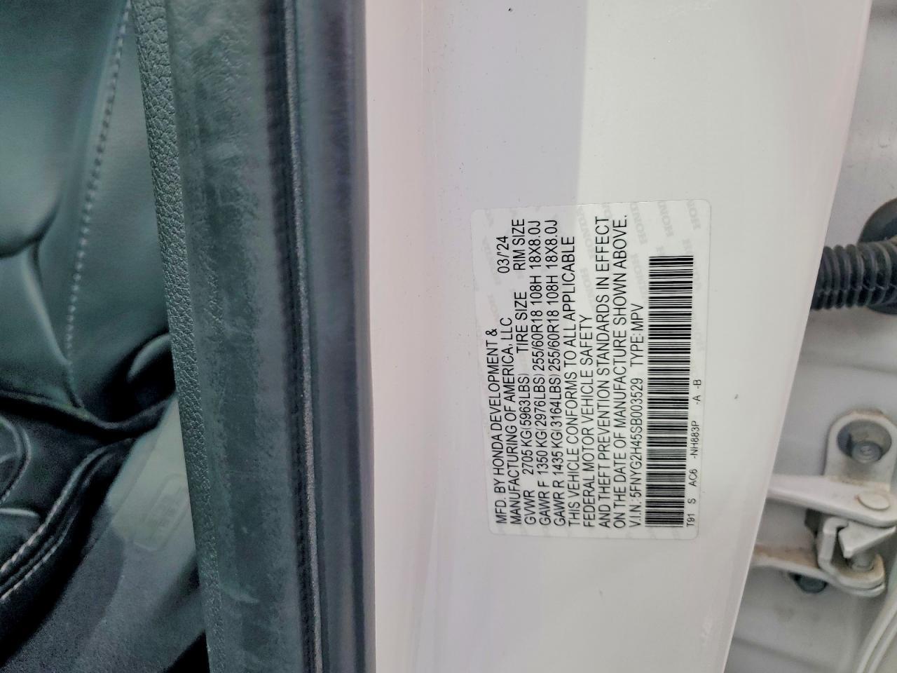 2025 Honda Pilot Exl - zdjęcie 13