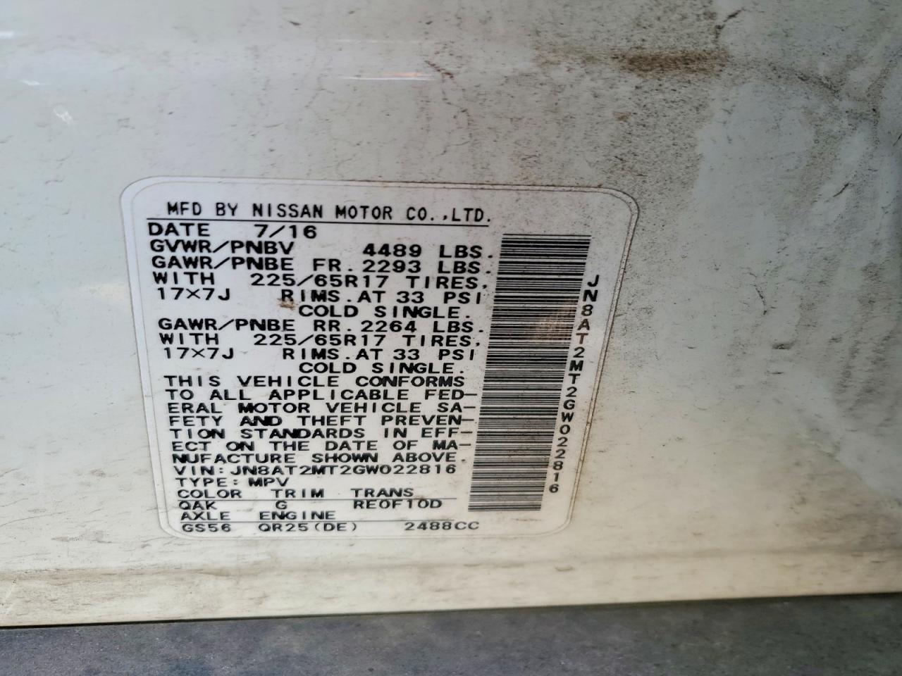 2016 Nissan Rogue S - zdjęcie 13