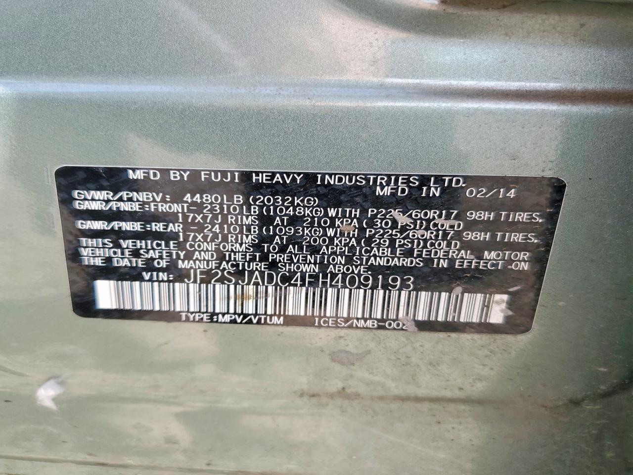 2015 Subaru Forester 2.5I Premium - zdjęcie 13