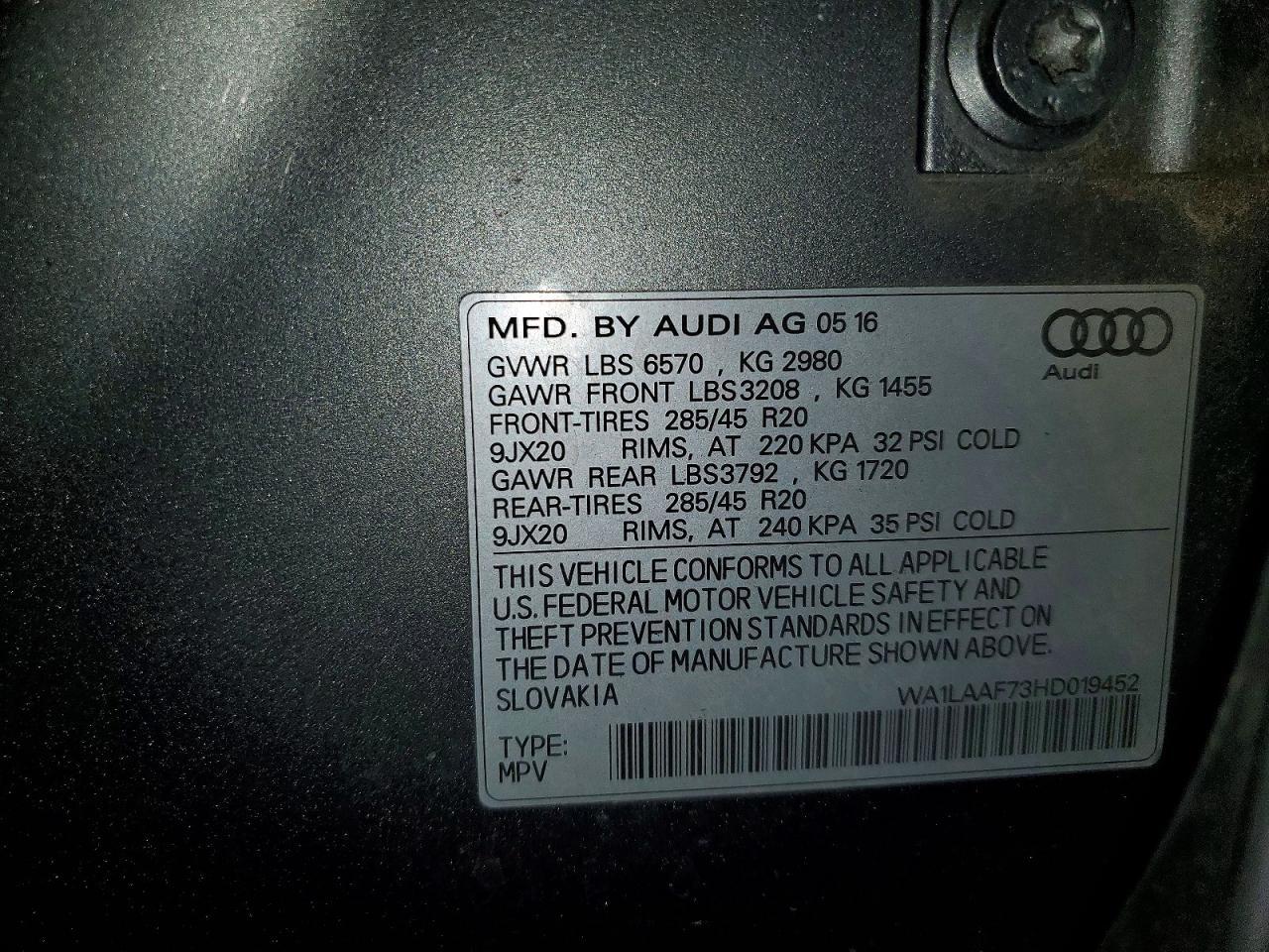 2017 Audi Q7 Premium Plus - zdjęcie 13