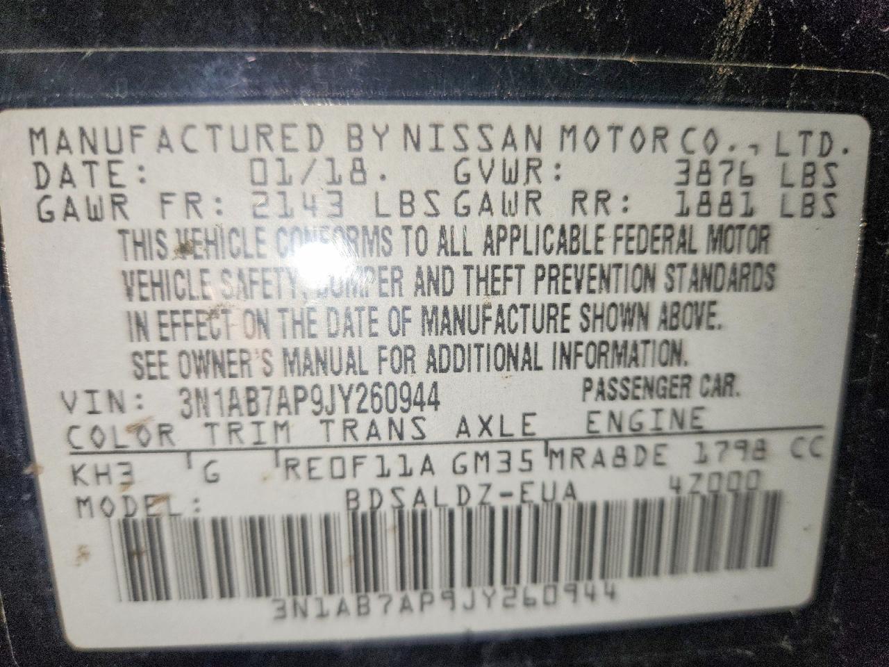 2018 Nissan Sentra Sv - zdjęcie 13