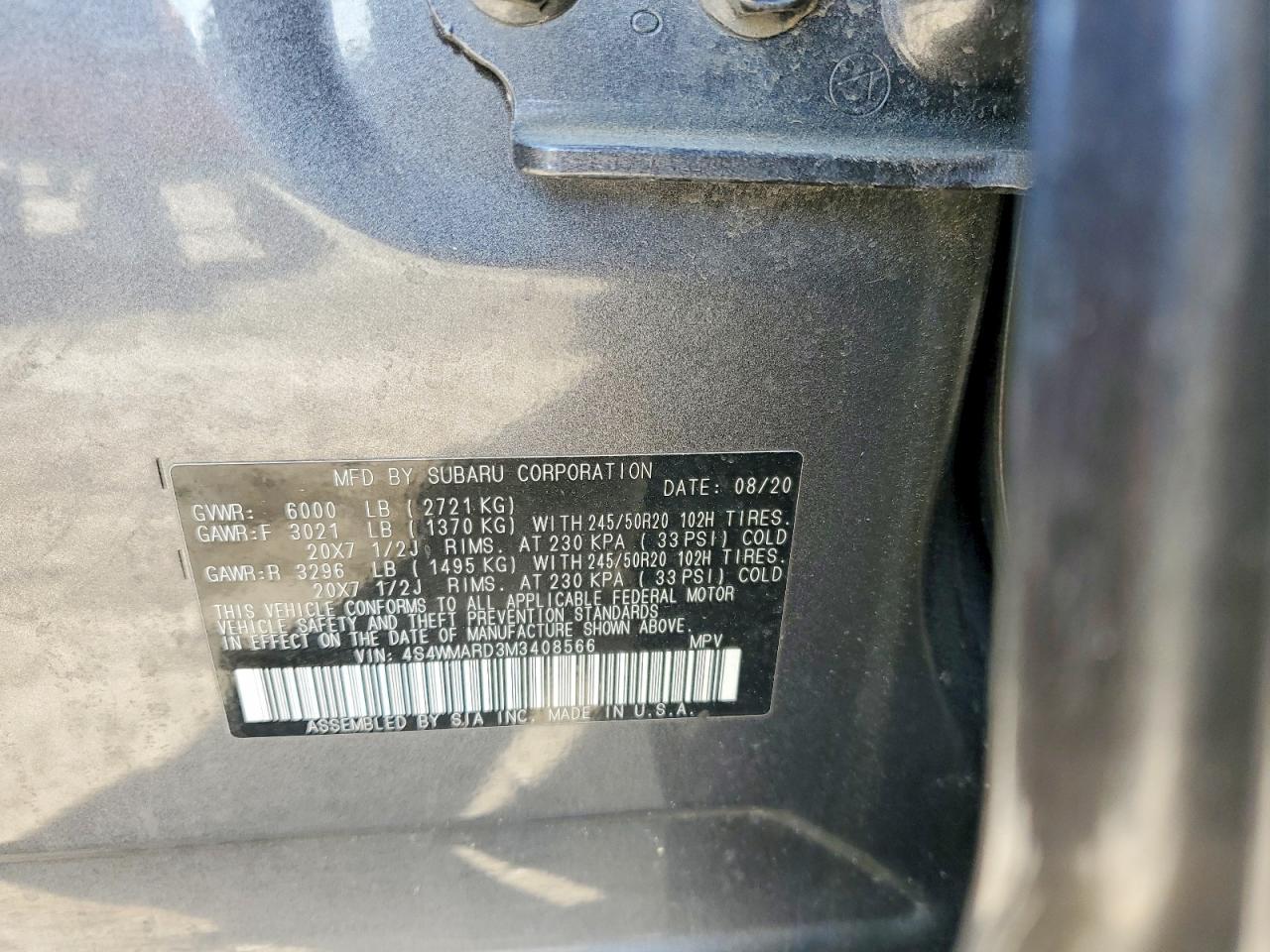 2021 Subaru Ascent Touring - zdjęcie 12