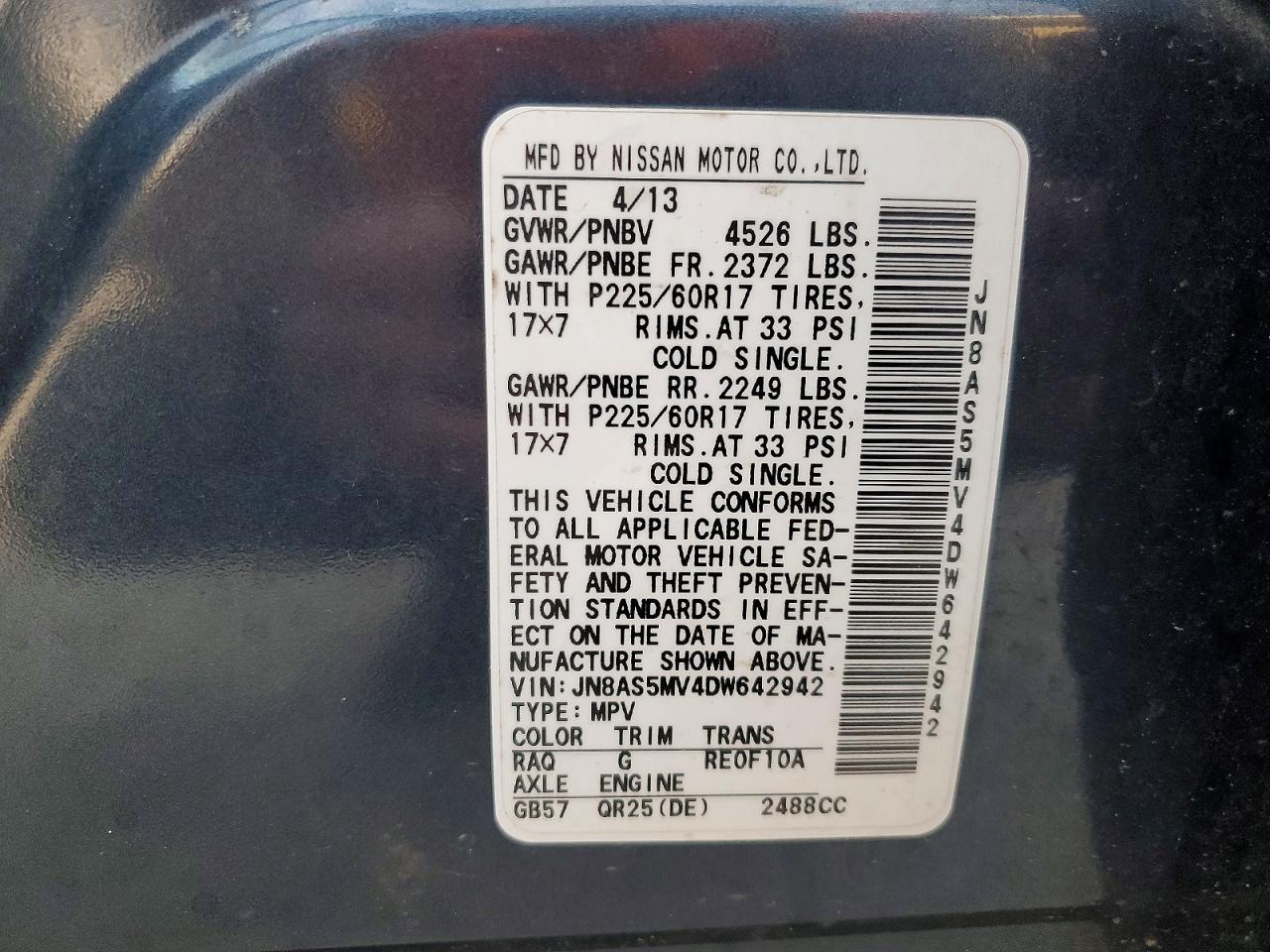 2013 Nissan Rogue S - zdjęcie 13