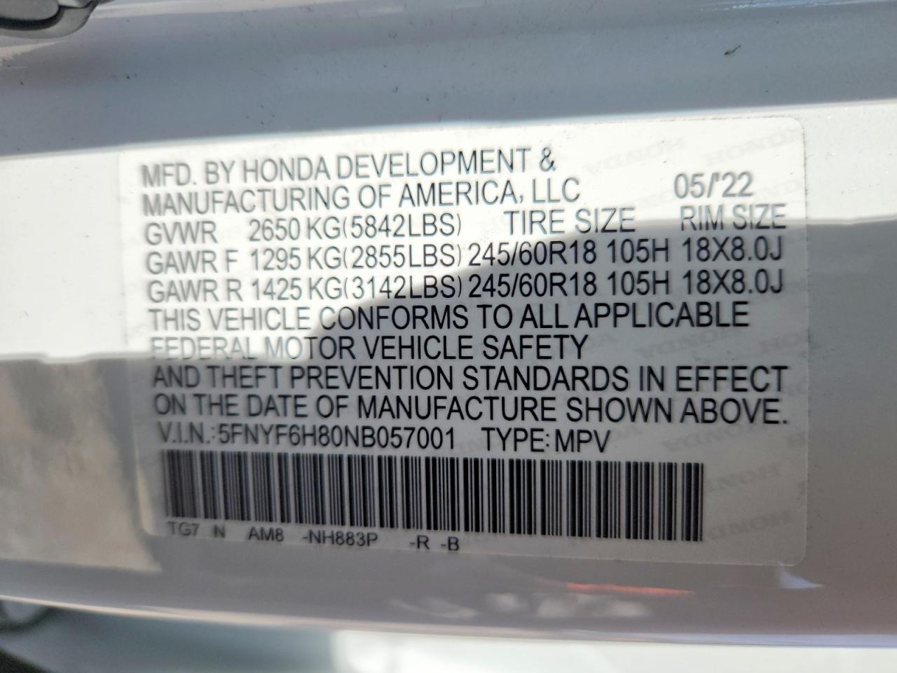 2022 Honda Pilot Trailsport - zdjęcie 13