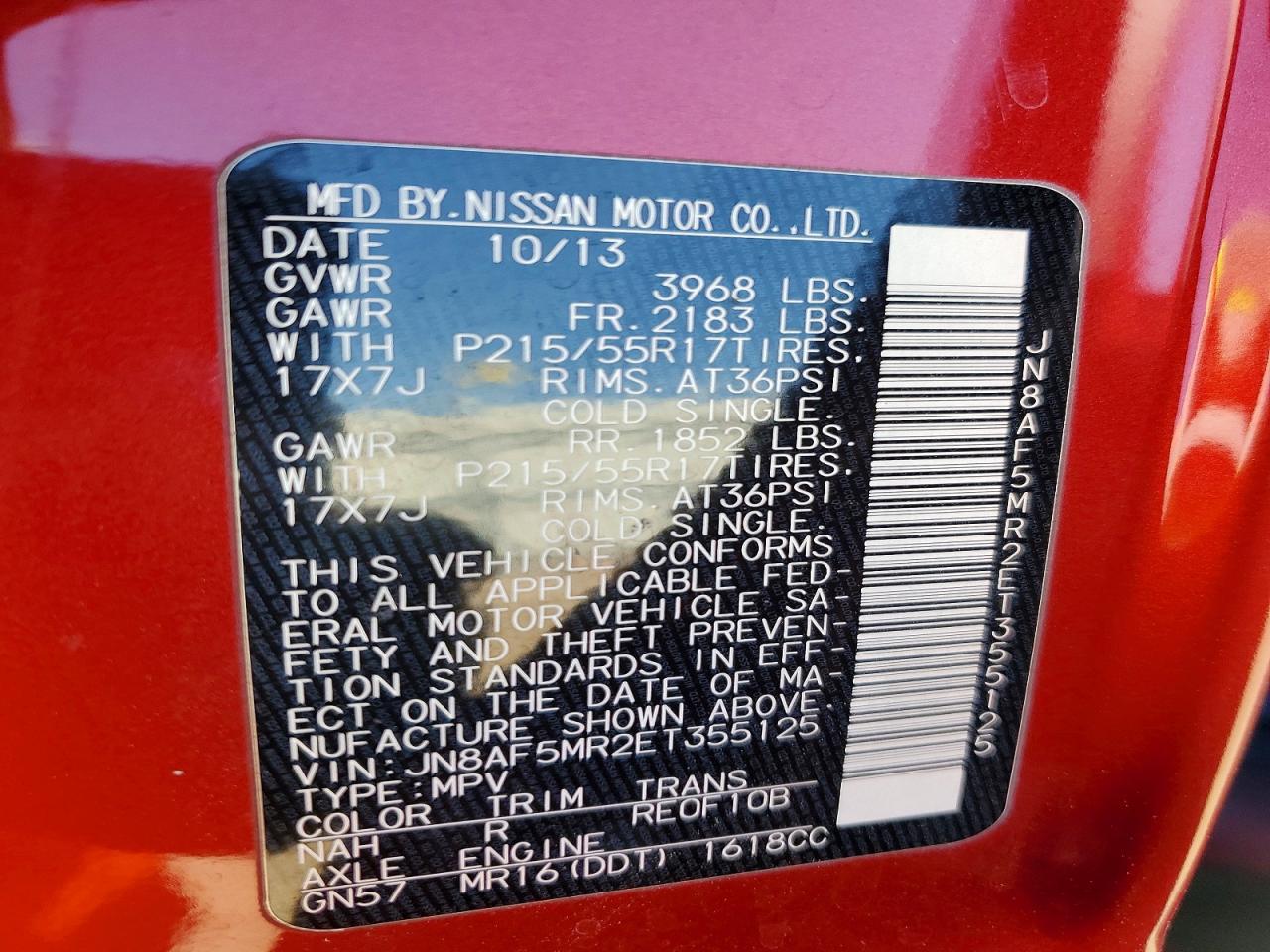 2014 Nissan Juke Sv - zdjęcie 13