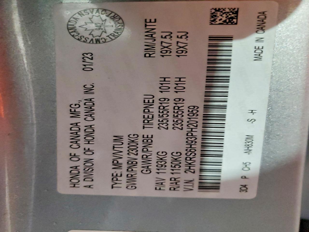 2023 Honda Cr-V Sport Touring - zdjęcie 12