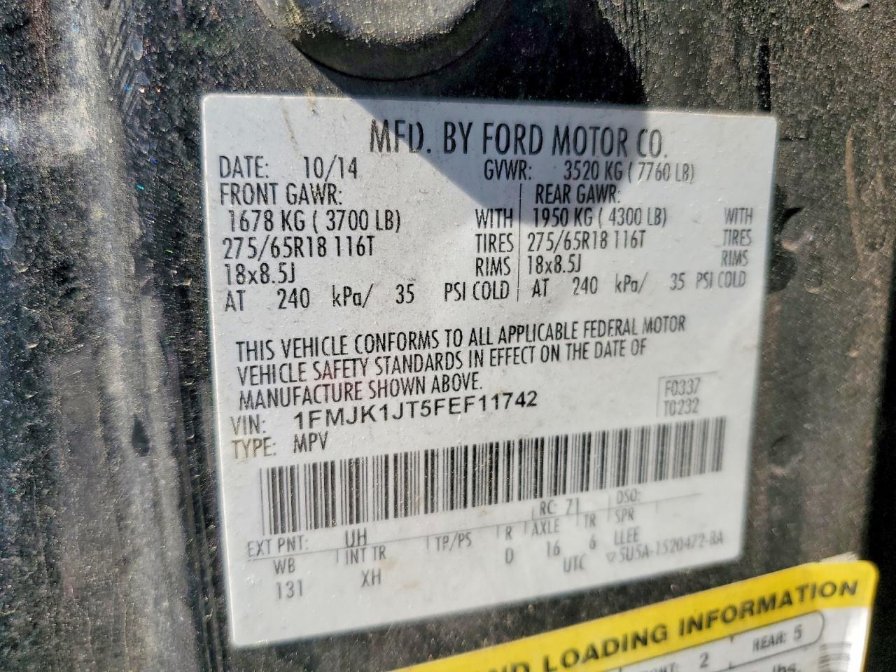 2015 Ford Expedition El Xlt - zdjęcie 13