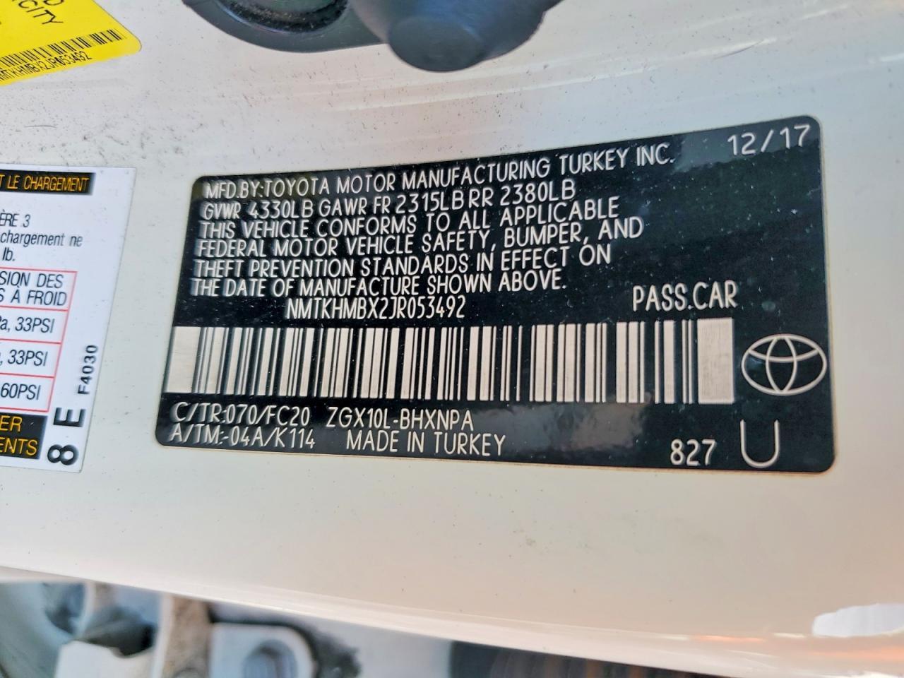 2018 Toyota C-Hr Xle - zdjęcie 12