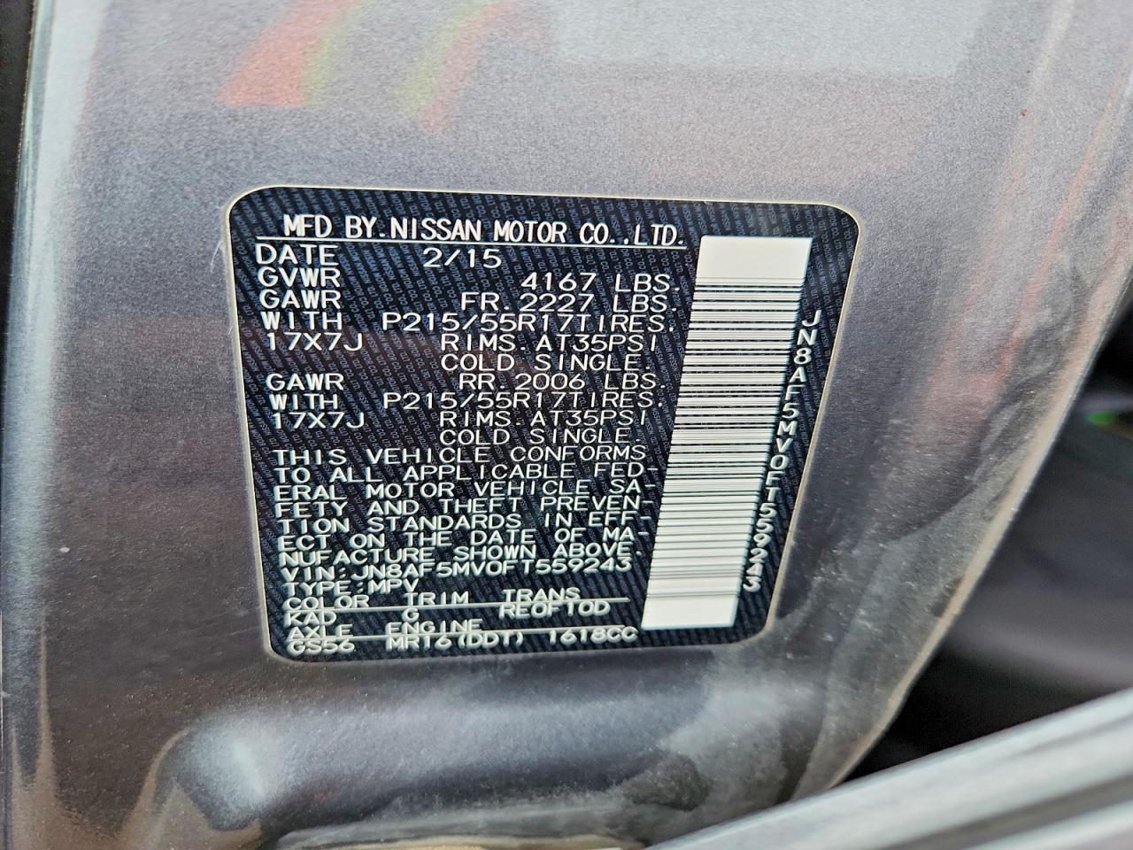 2015 Nissan Juke Sv - zdjęcie 12