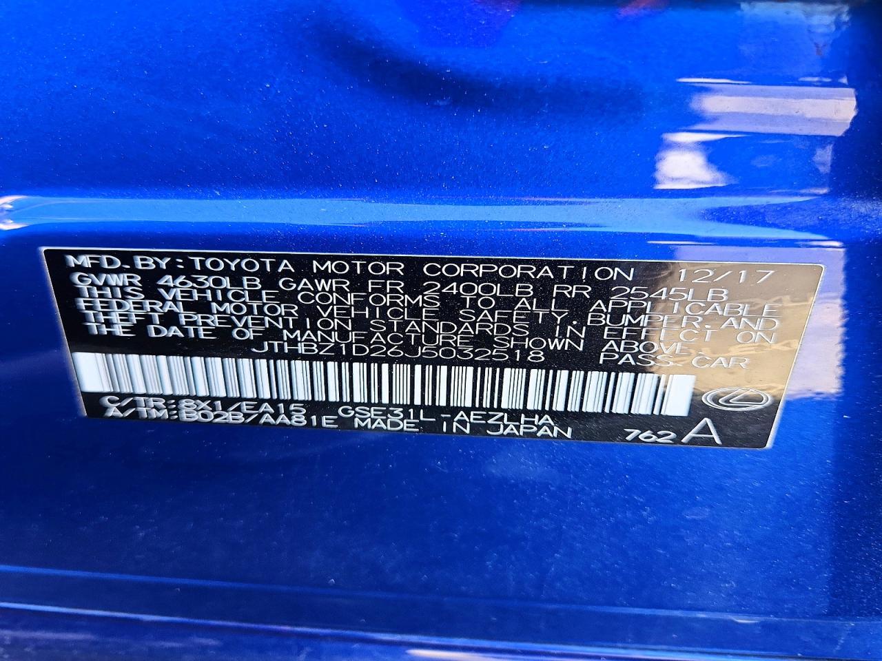 2018 Lexus Is 350 Base - zdjęcie 13