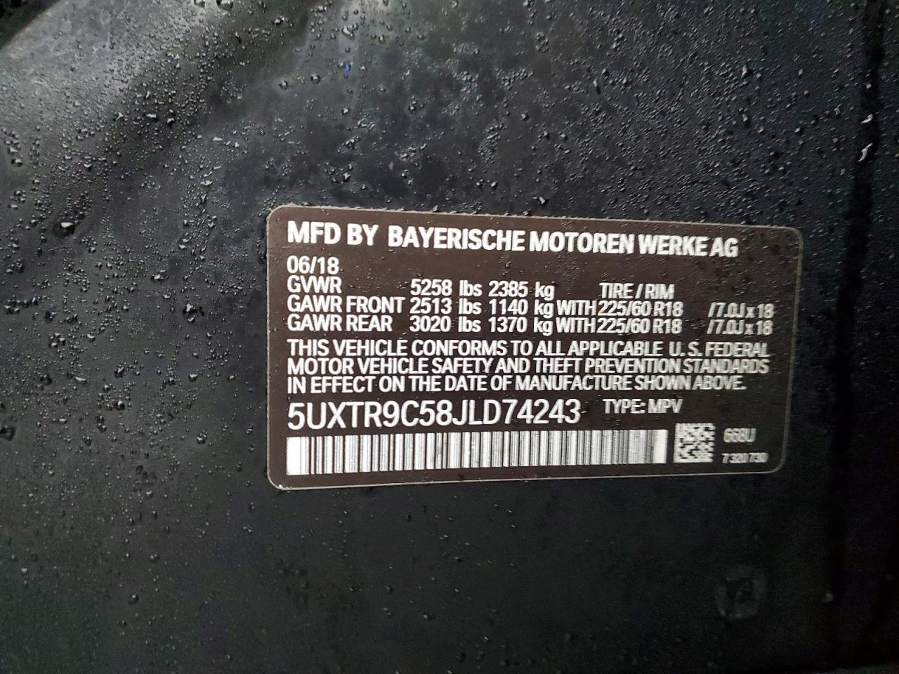 2018 BMW X3 xDrive30I - zdjęcie 13