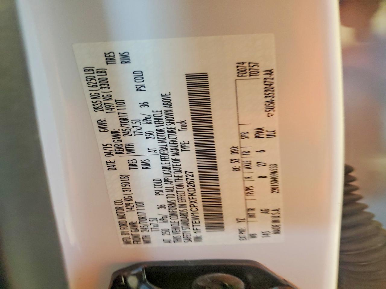 2015 Ford F150 Supercrew - zdjęcie 12