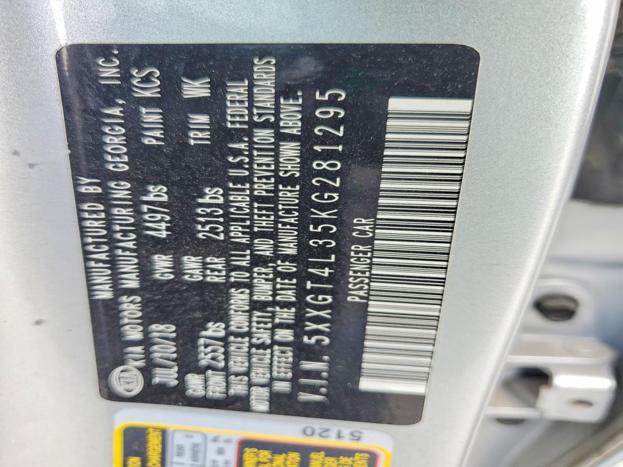 2019 Kia Optima Lx - zdjęcie 12