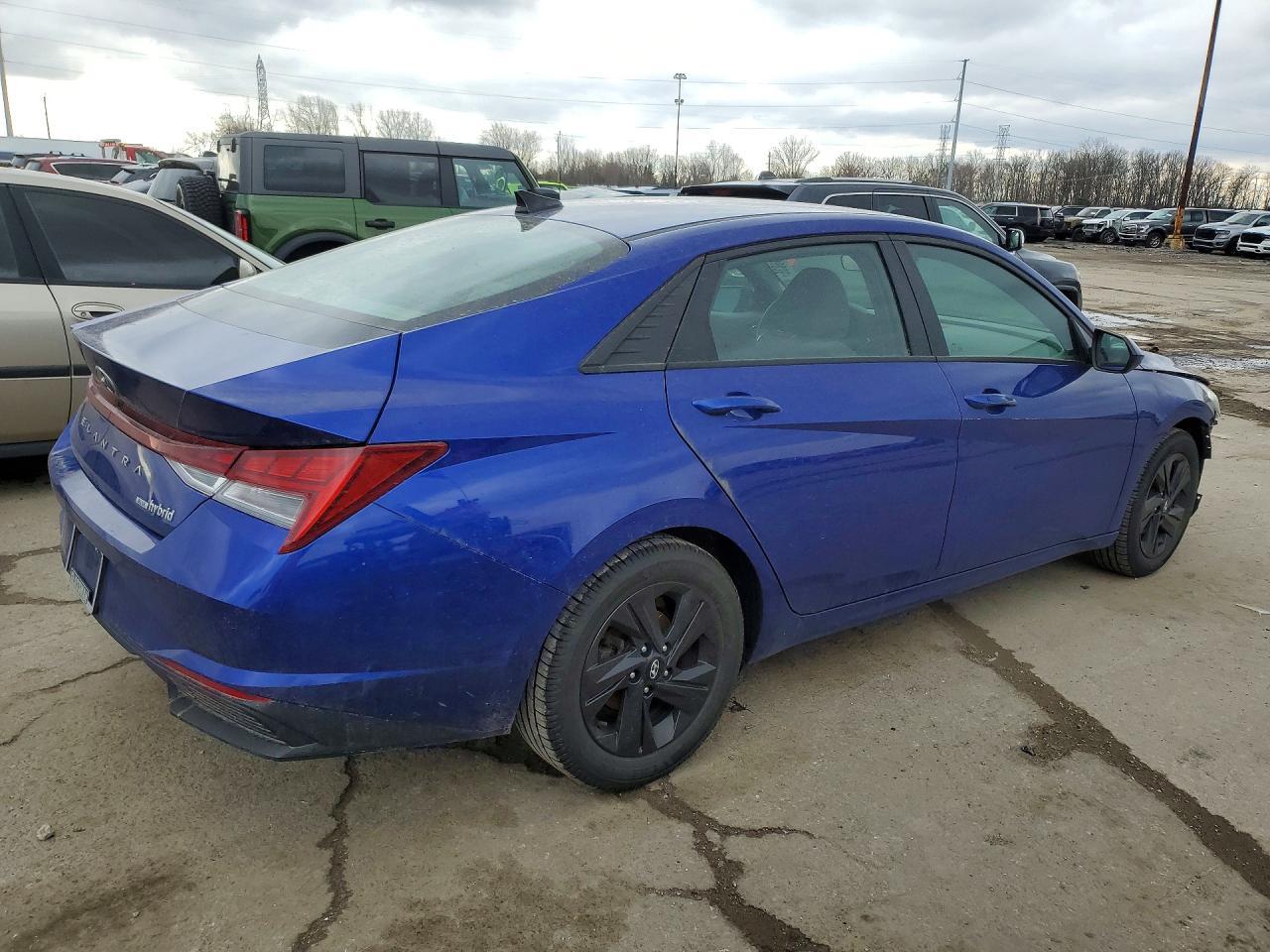 2021 Hyundai Elantra Hybrid Blue - zdjęcie 3
