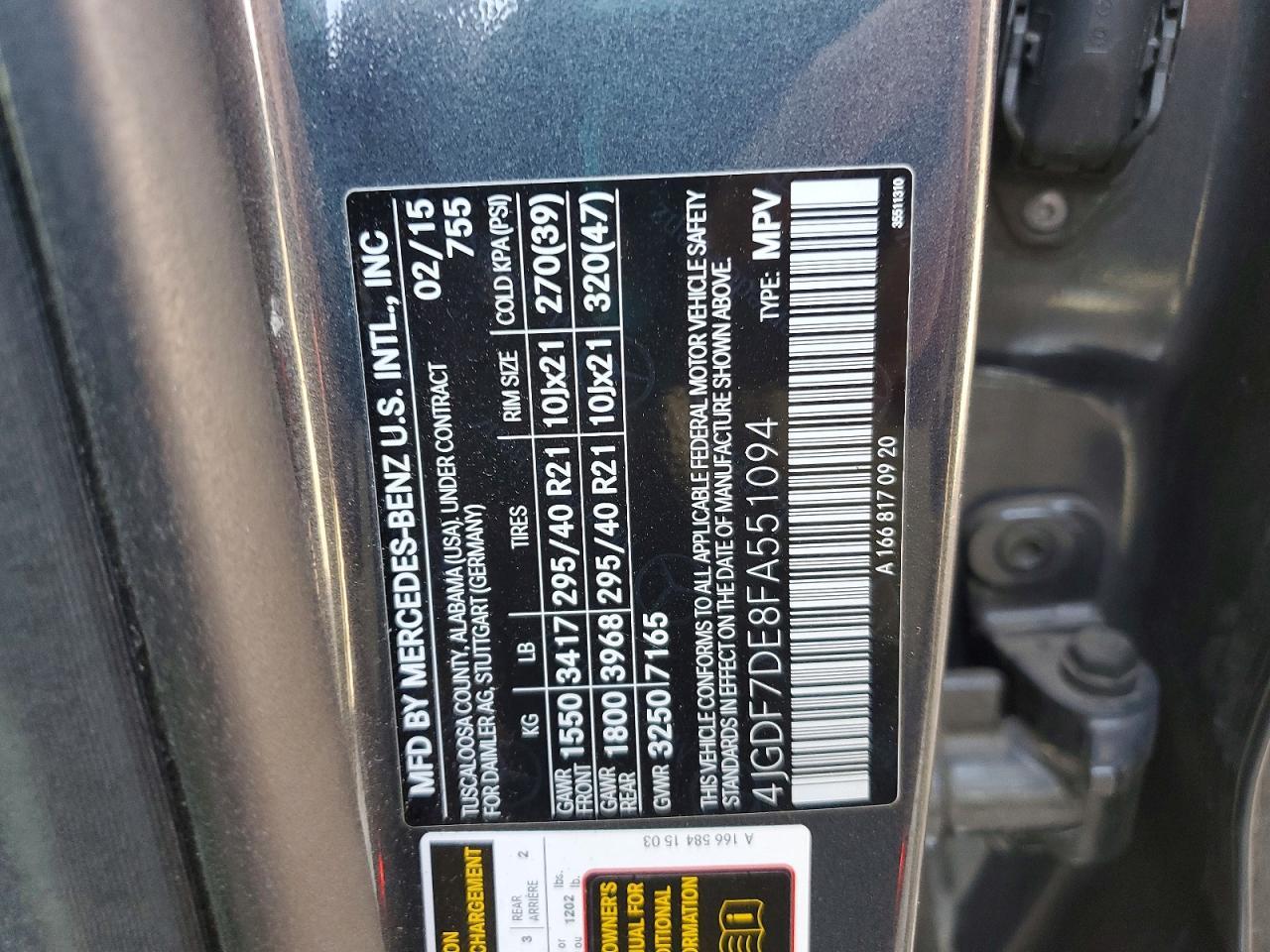 2015 Mercedes-Benz Gl 550 4Matic - zdjęcie 13