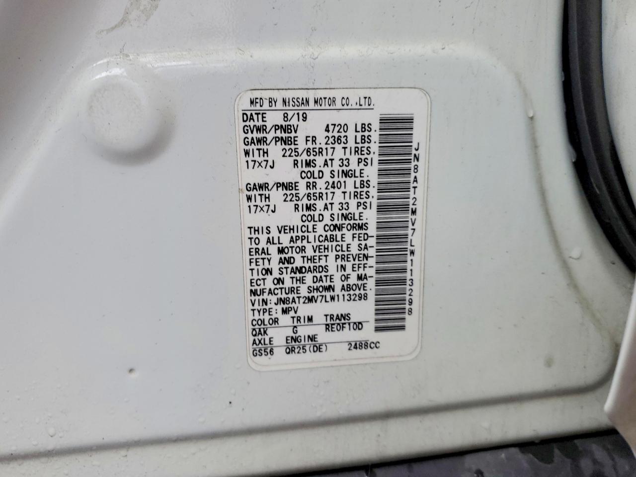 2020 Nissan Rogue Sv - zdjęcie 13