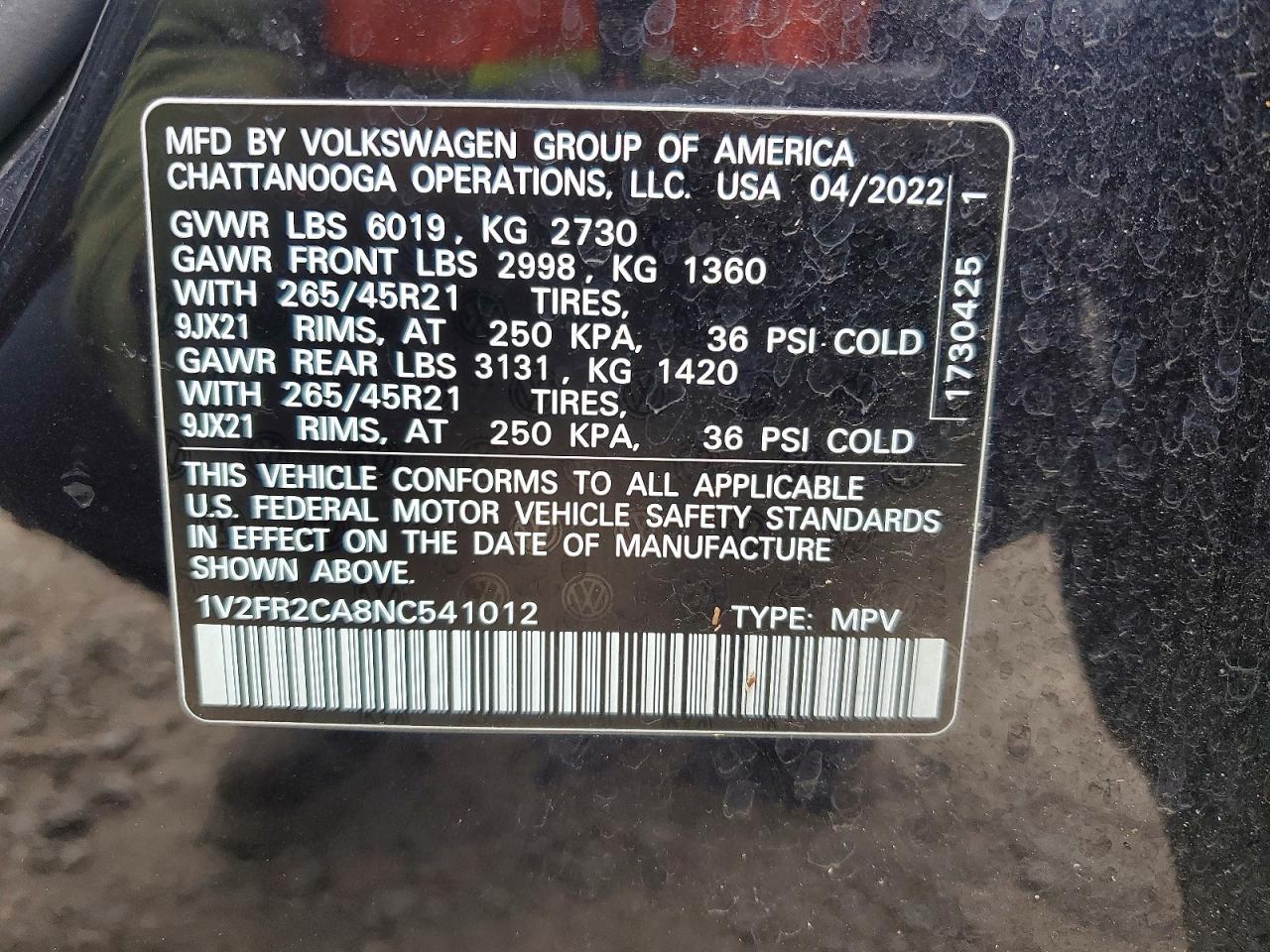 2022 Volkswagen Atlas Sel Premium R-Line - zdjęcie 13