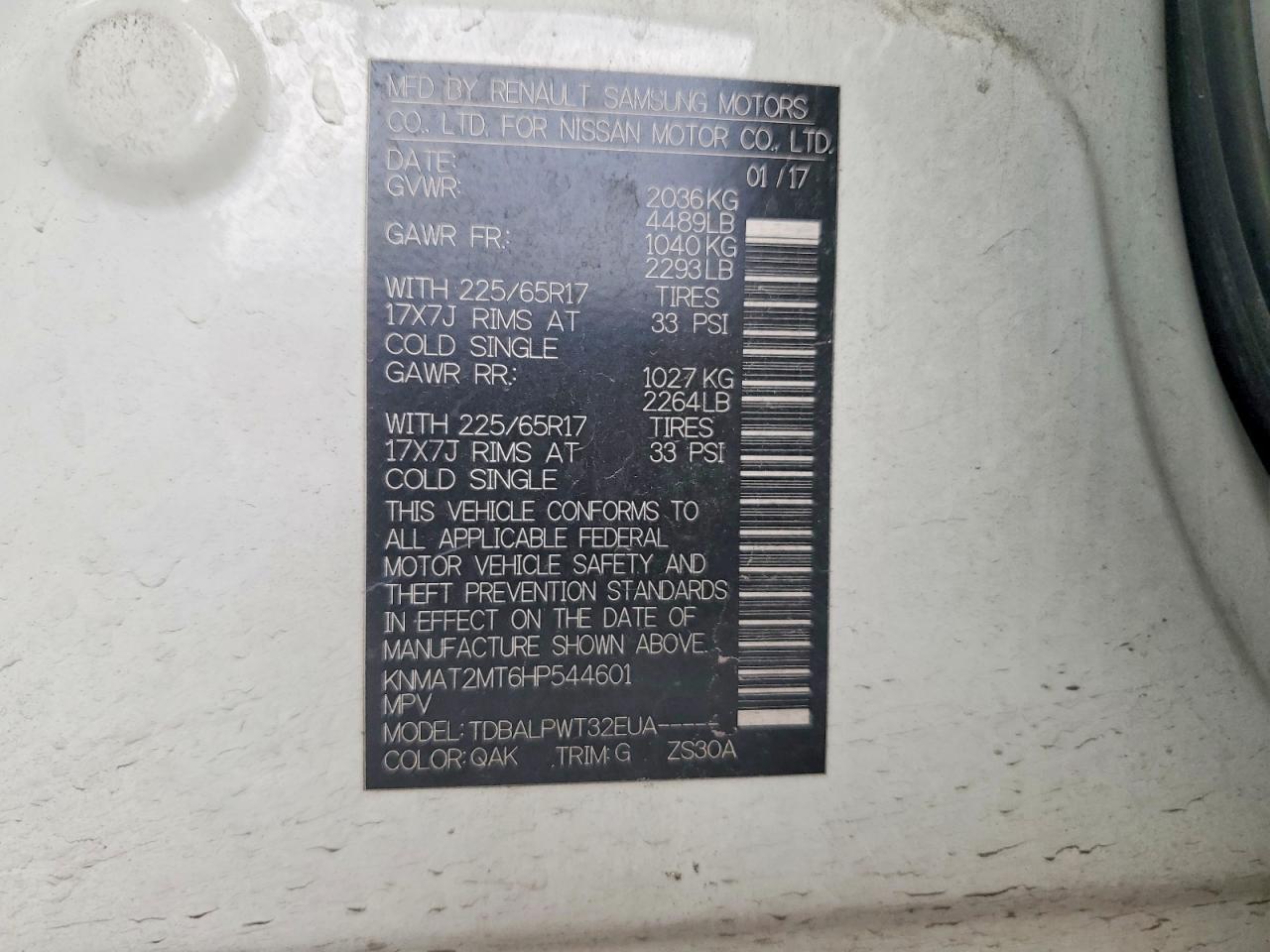 2017 Nissan Rogue S - zdjęcie 13