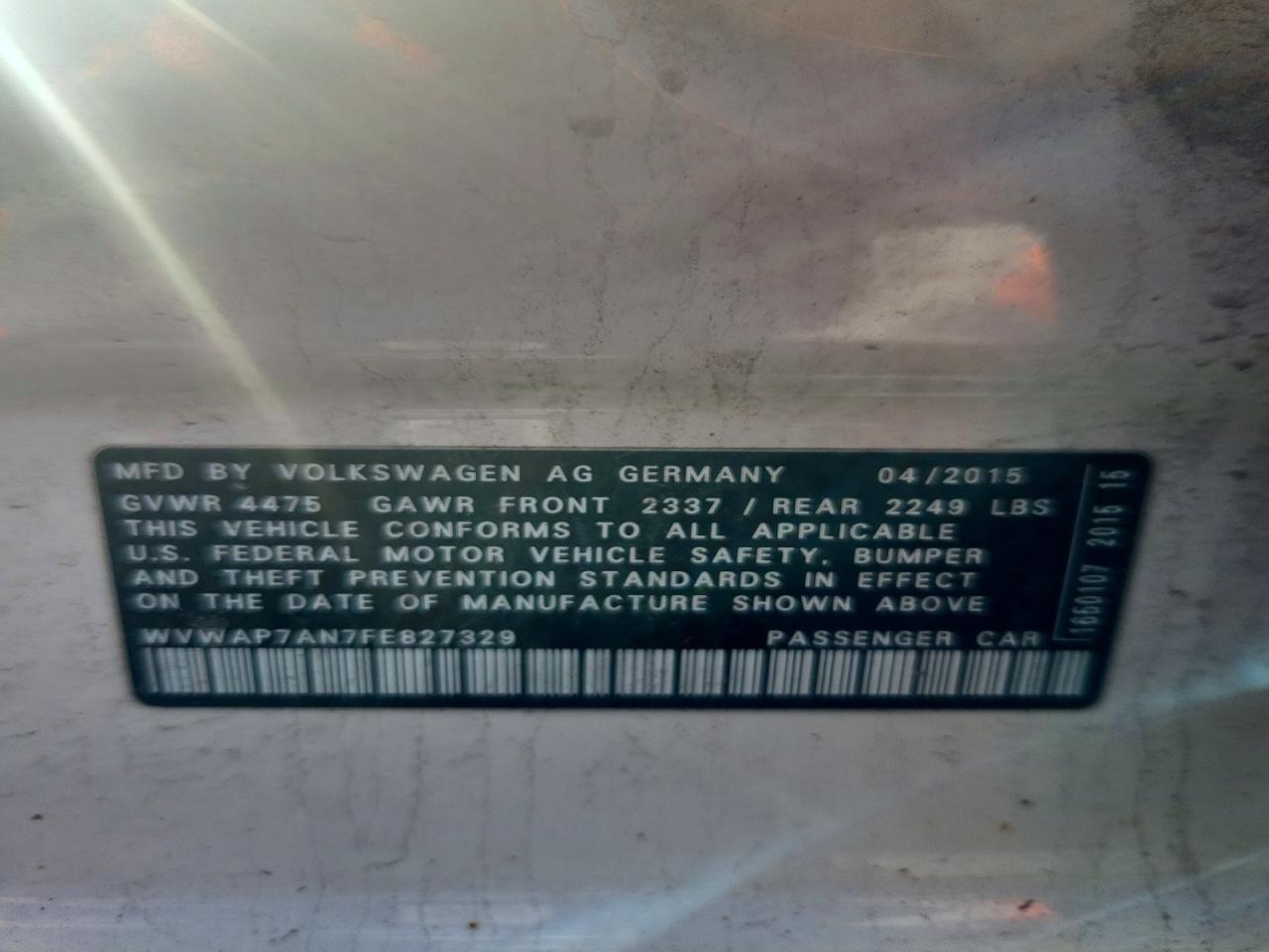 2015 Volkswagen Cc Sport - zdjęcie 12