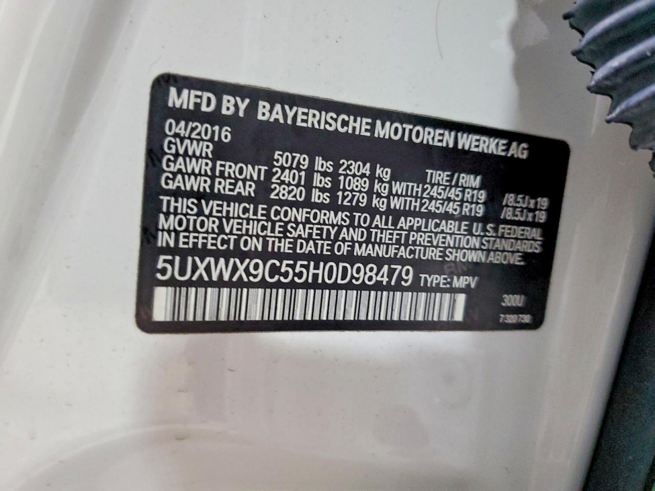 2017 BMW X3 xDrive28I - zdjęcie 13