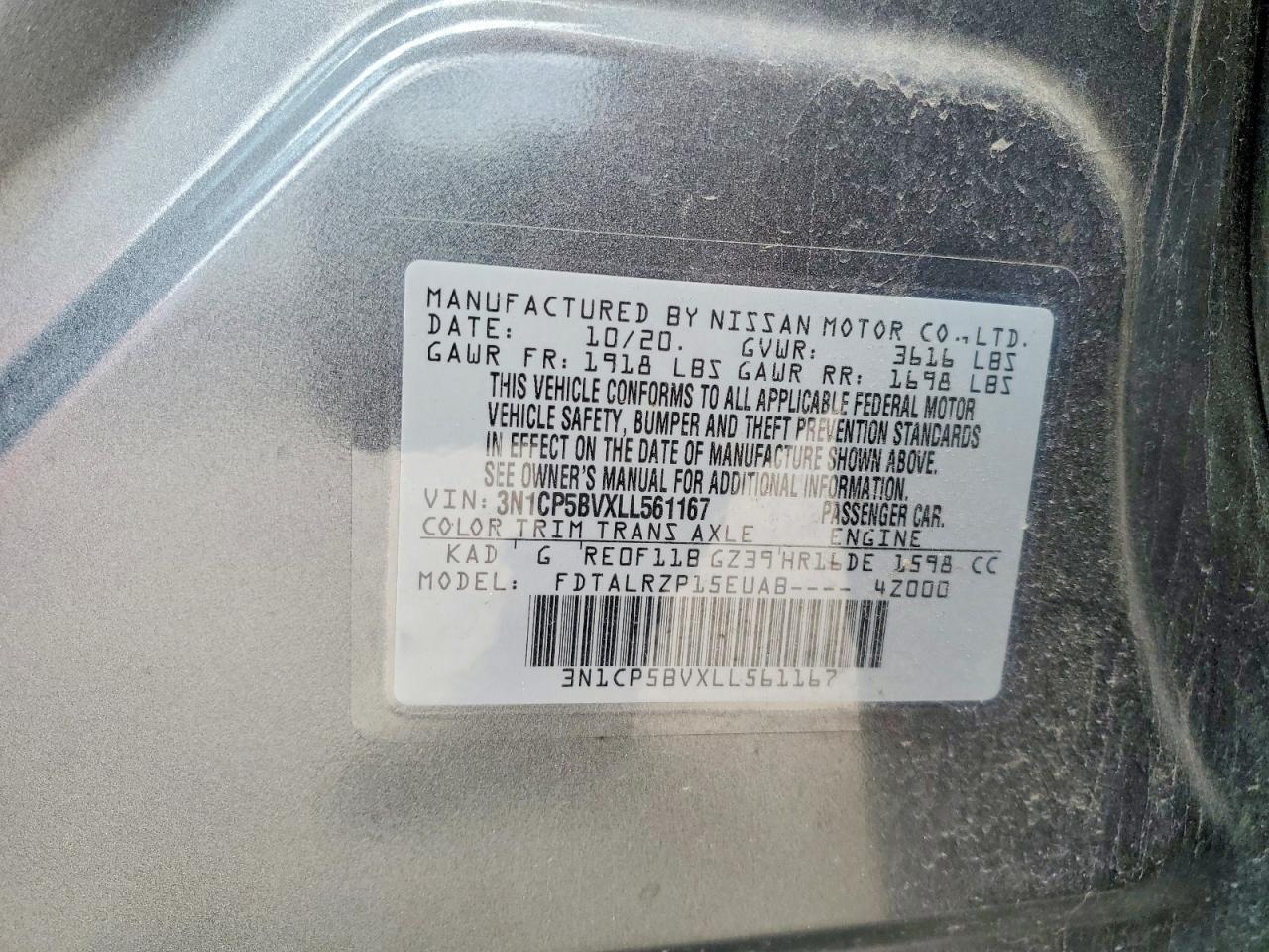 2020 Nissan Kicks S - zdjęcie 13