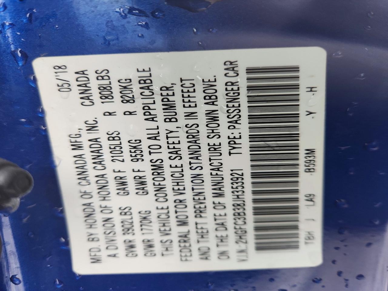 2018 Honda Civic Ex - zdjęcie 13