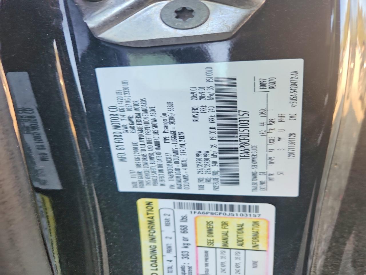 2018 Ford Mustang Gt - zdjęcie 12