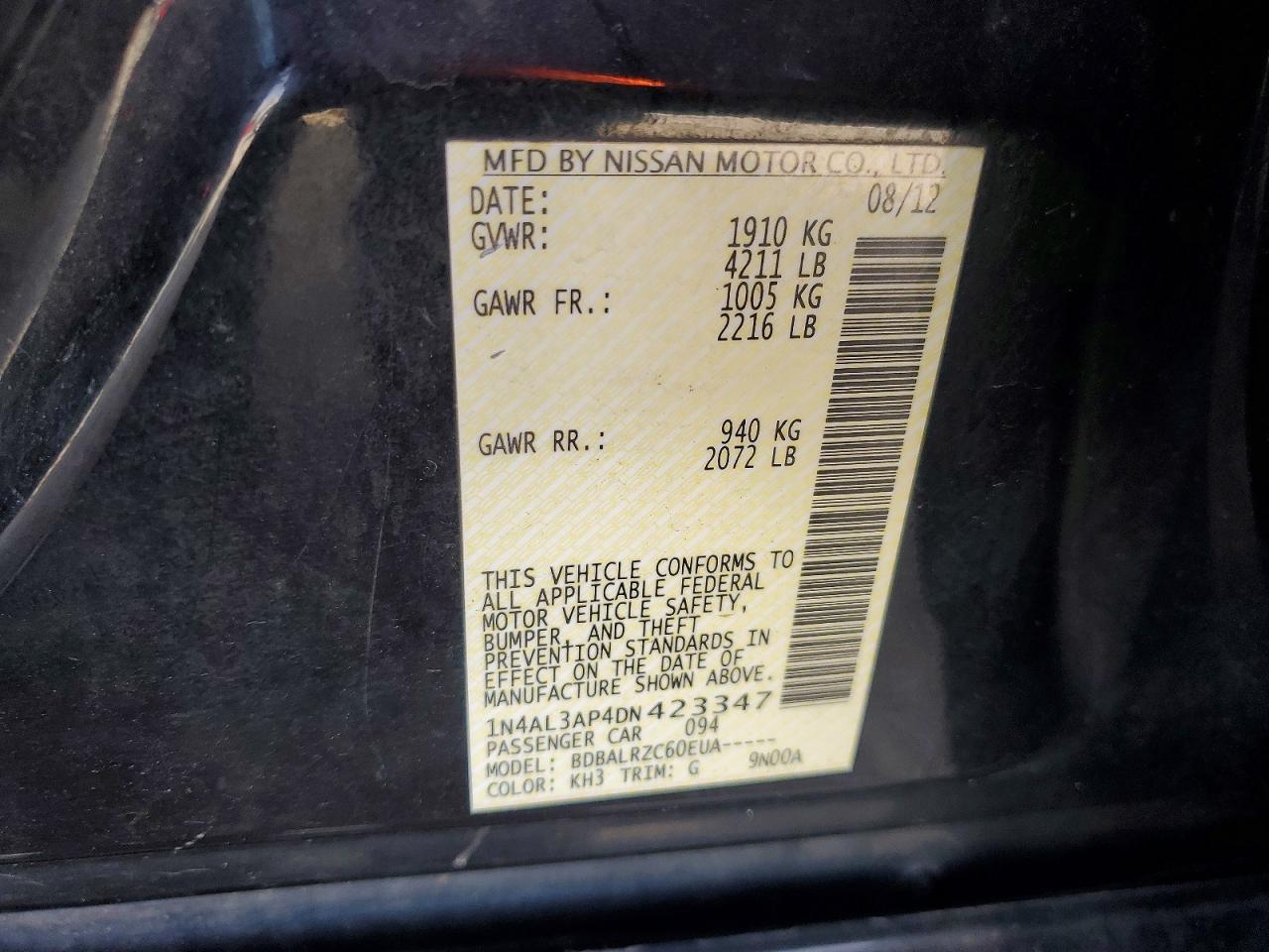 2013 Niss Altima - zdjęcie 12