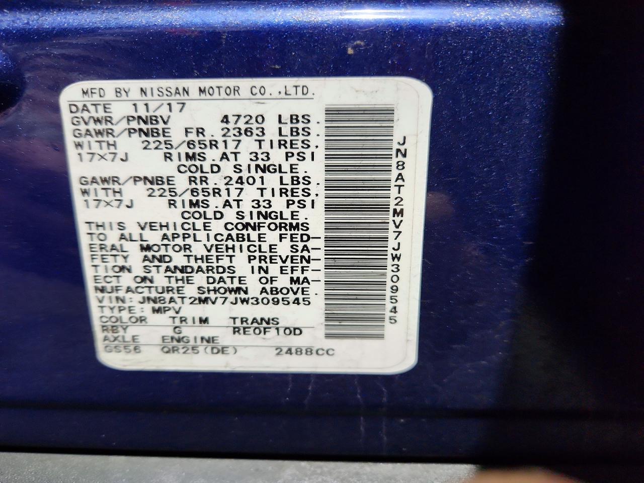 2018 Nissan Rogue Sv - zdjęcie 14