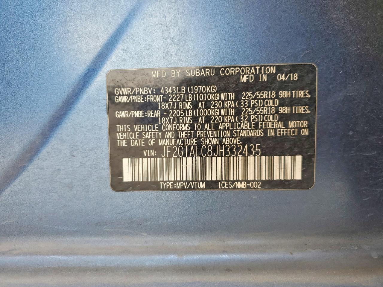 2018 Subaru Crosstrek Limited - zdjęcie 13