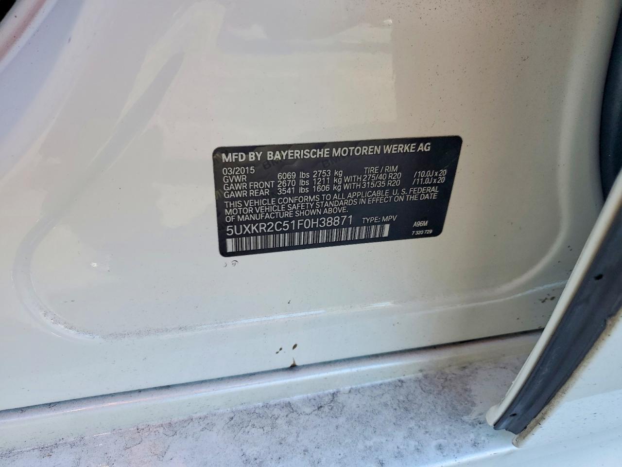 2015 BMW X5 Sdrive35I - zdjęcie 12