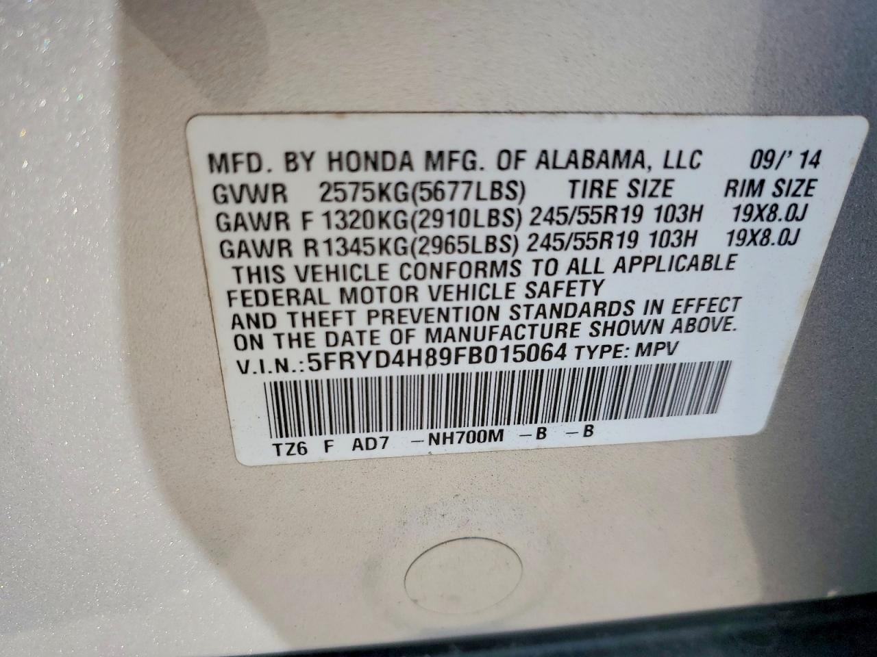 2015 Acura Mdx Advance - zdjęcie 13