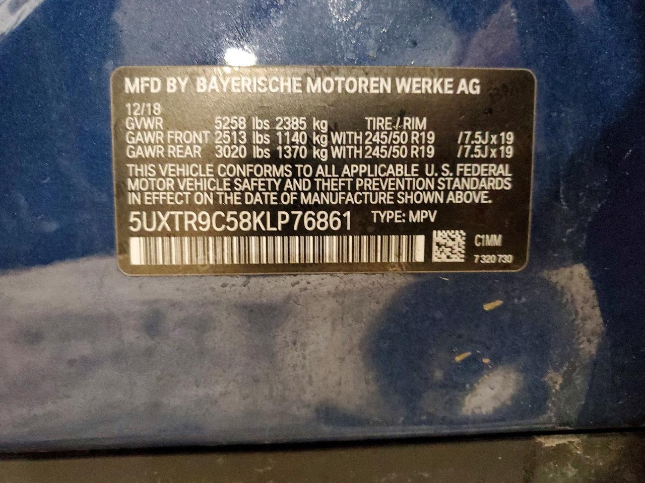 2019 BMW X3 xDrive30I - zdjęcie 13