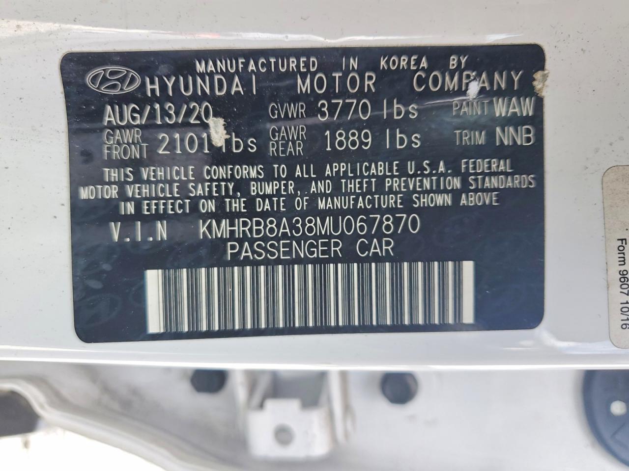 2021 Hyundai Venue Se - zdjęcie 13