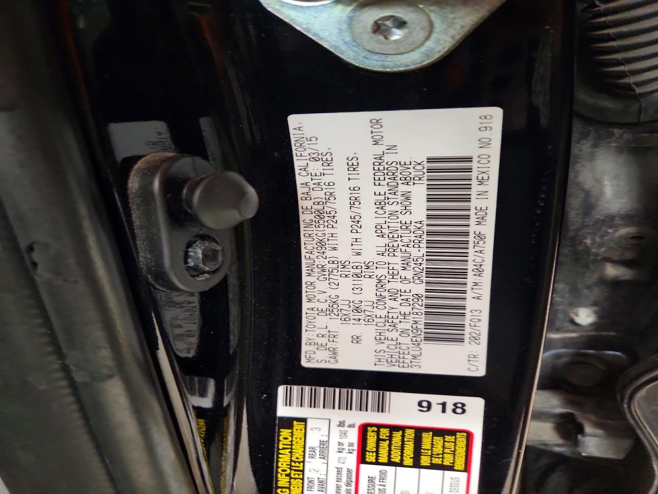 2015 Toyota Tacoma V6 - zdjęcie 12