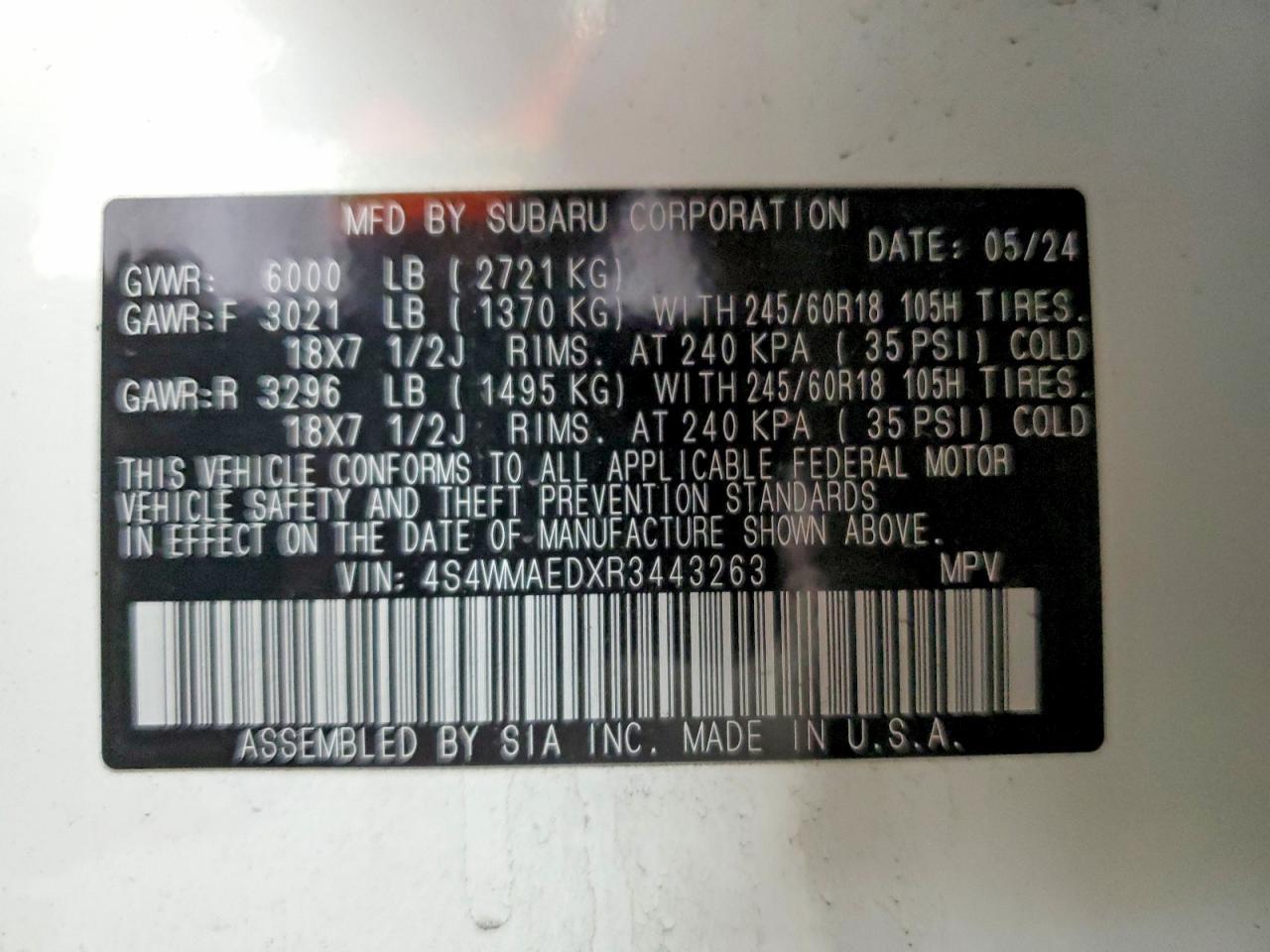 2024 Subaru Ascent Premium - zdjęcie 14