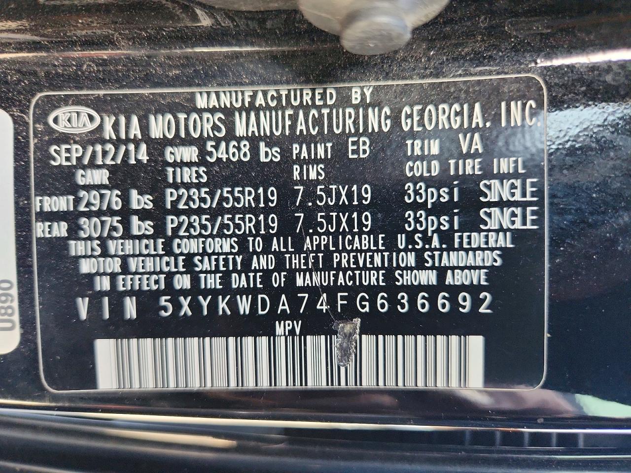 2015 Kia Sorento Sx Limited - zdjęcie 13