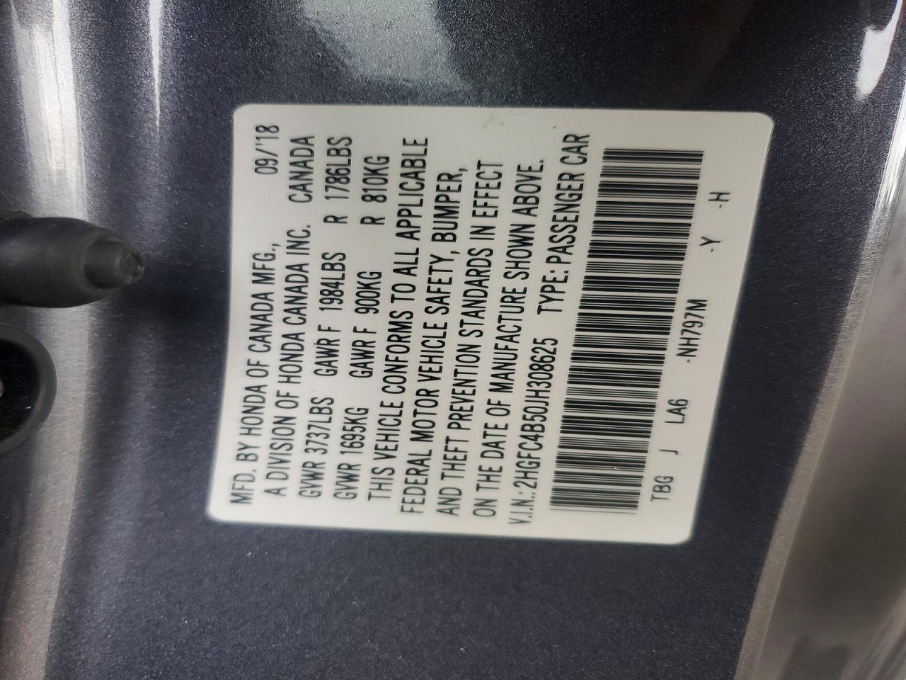 2018 Honda Civic Lx - zdjęcie 12