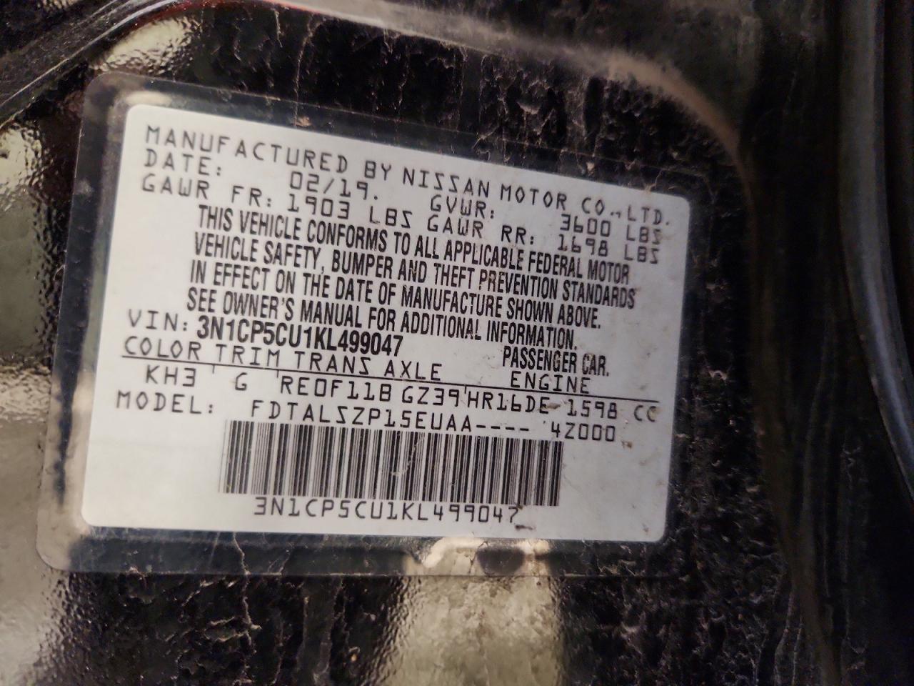 2019 Nissan Kicks Sv - zdjęcie 12