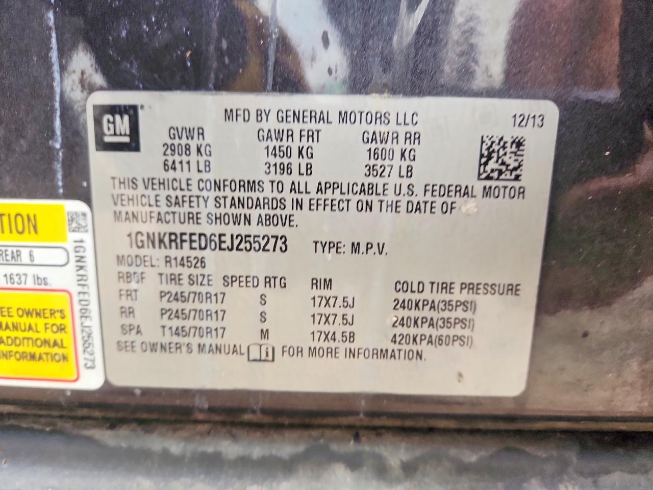 2014 Chevrolet Traverse - zdjęcie 13