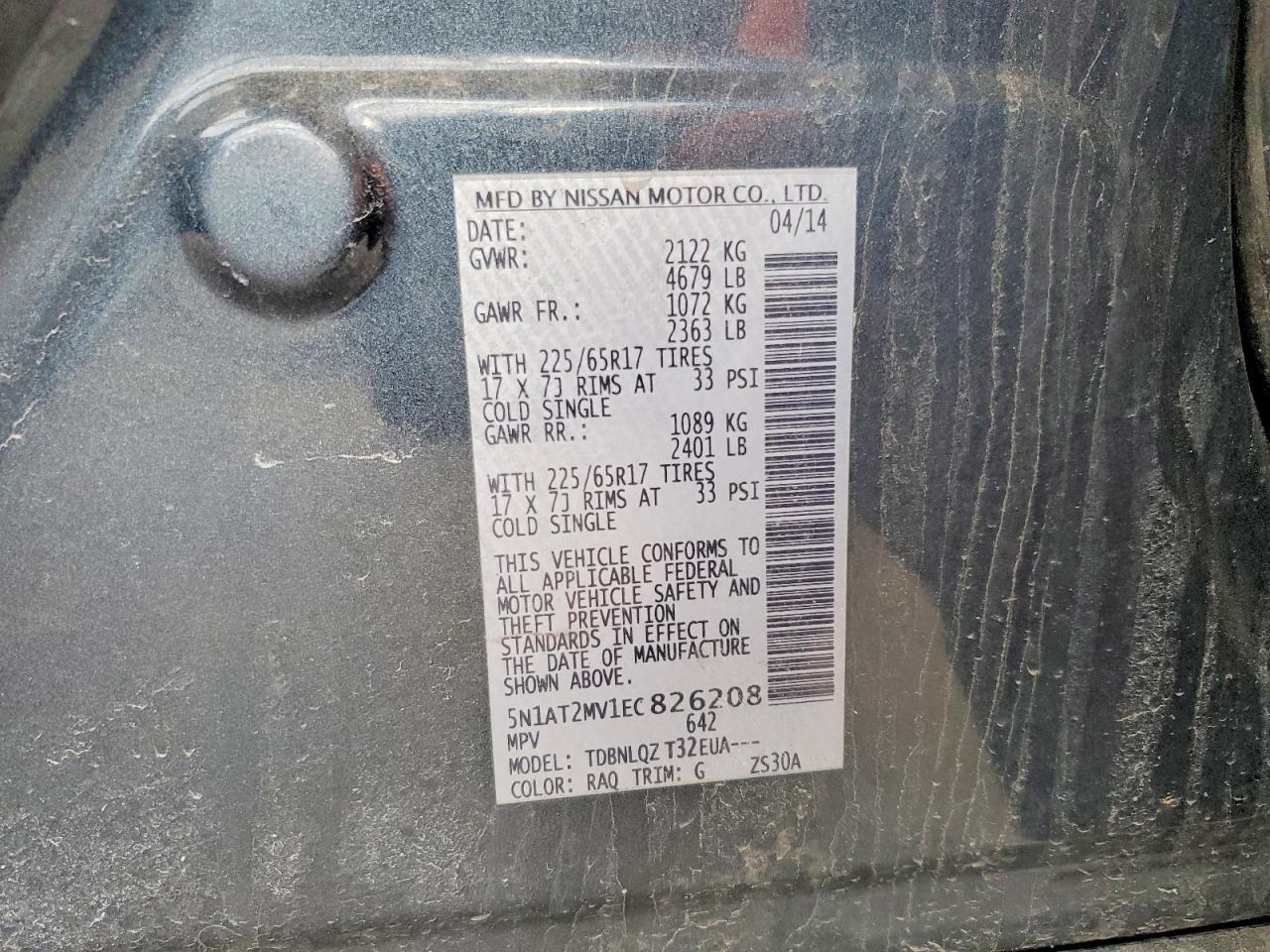 2014 Nissan Rogue Sv - zdjęcie 13